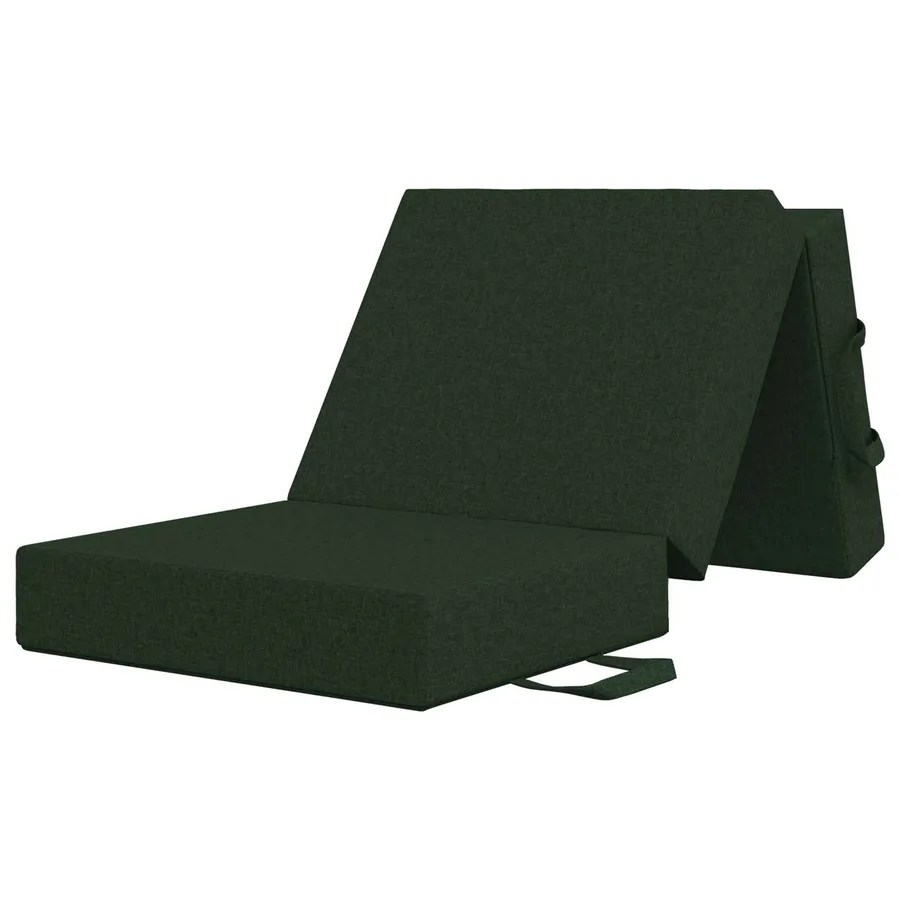 Canapé-lit pliable 75 x 63 x 45 cm Vert foncé - 3