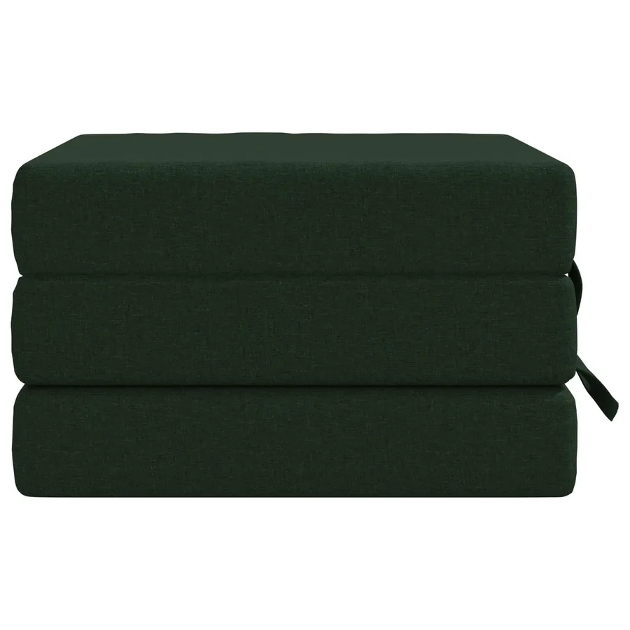Canapé-lit pliable 75 x 63 x 45 cm Vert foncé - 4