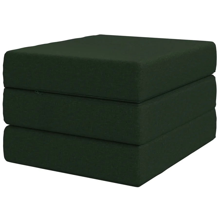 Canapé-lit pliable 75 x 63 x 45 cm Vert foncé - 5