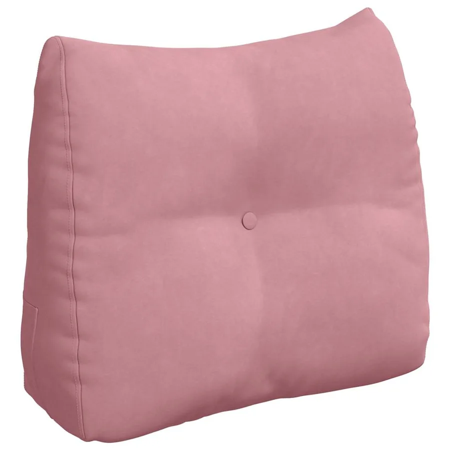 Coussin de Dos Rose 60 x 24 x 50 cm Velours - 2