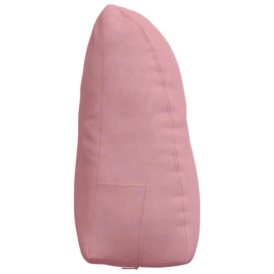 Coussin de Dos Rose 60 x 24 x 50 cm Velours - 7