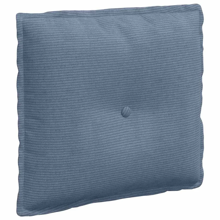 Coussin de Dos Bleu 50 x 45 cm Tissu en velours côtelé - 2