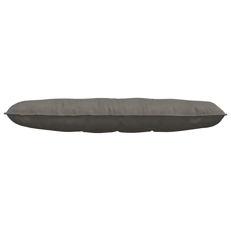 Coussin de Dos Gris clair 140 x 50 cm Tissu en velours côtelé - 5