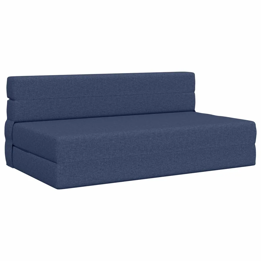 Canapé-lit pliable Bleu 152 x 86,5 x 60 cm Tissu - 2