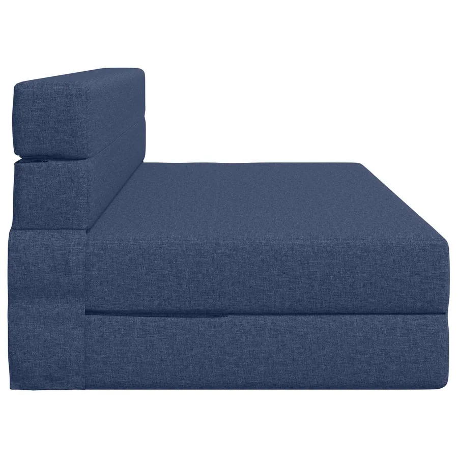 Canapé-lit pliable Bleu 152 x 86,5 x 60 cm Tissu - 4