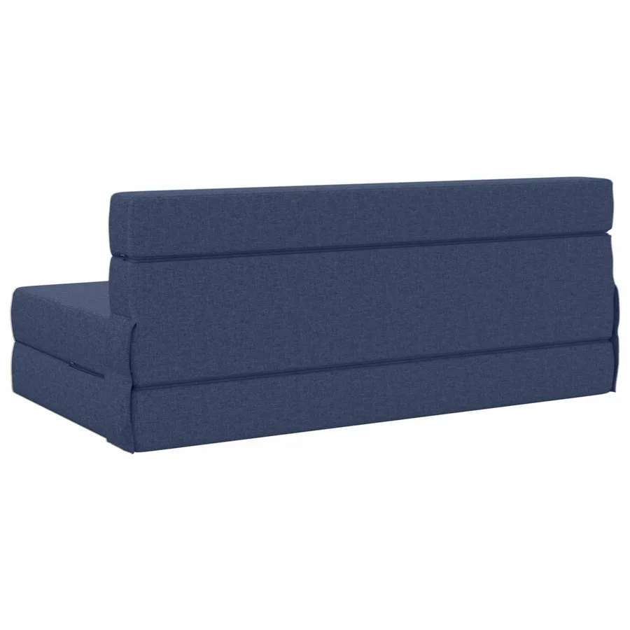 Canapé-lit pliable Bleu 152 x 86,5 x 60 cm Tissu - 5