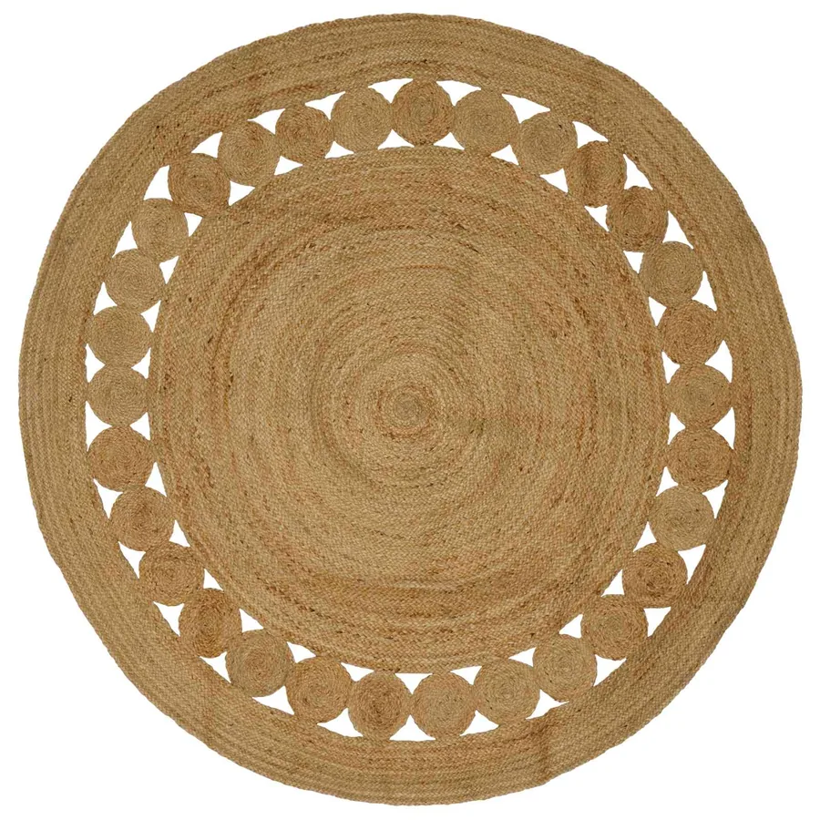 Tapis de surface Naturel Ø 210 cm Jute