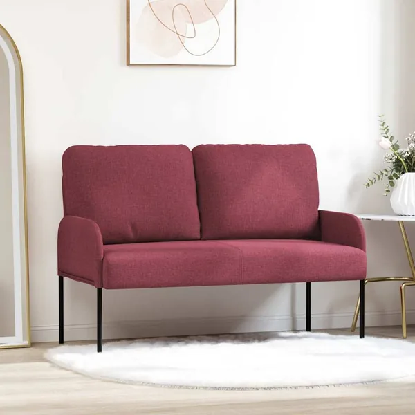 Canapés avec coussin 110cm Bordeaux Contreplaqué