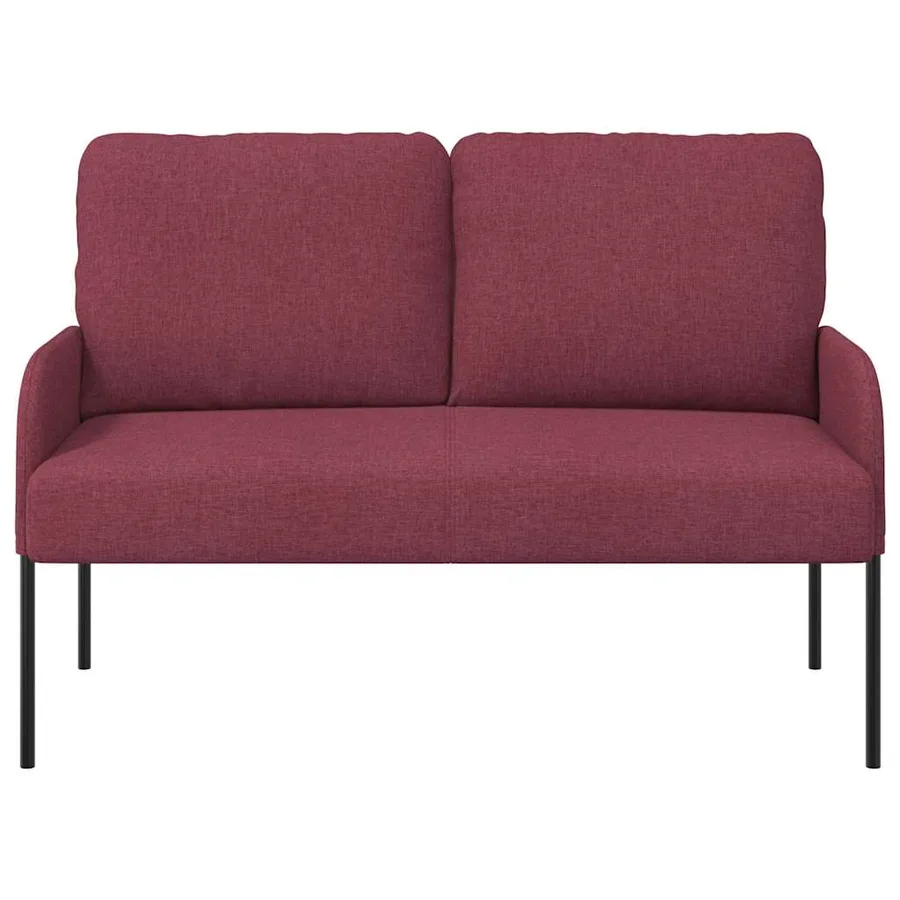 Canapés avec coussin 110cm Bordeaux Contreplaqué - 4