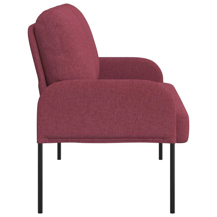 Canapés avec coussin 110cm Bordeaux Contreplaqué - 5