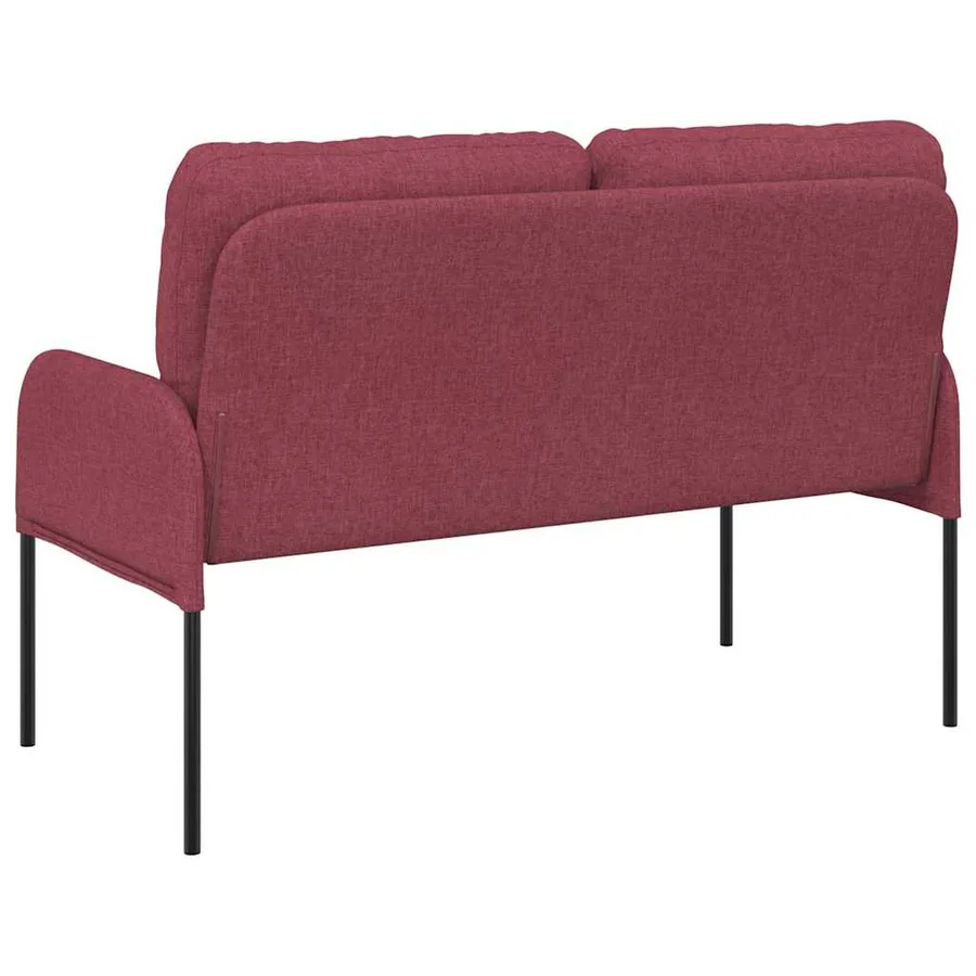 Canapés avec coussin 110cm Bordeaux Contreplaqué - 6