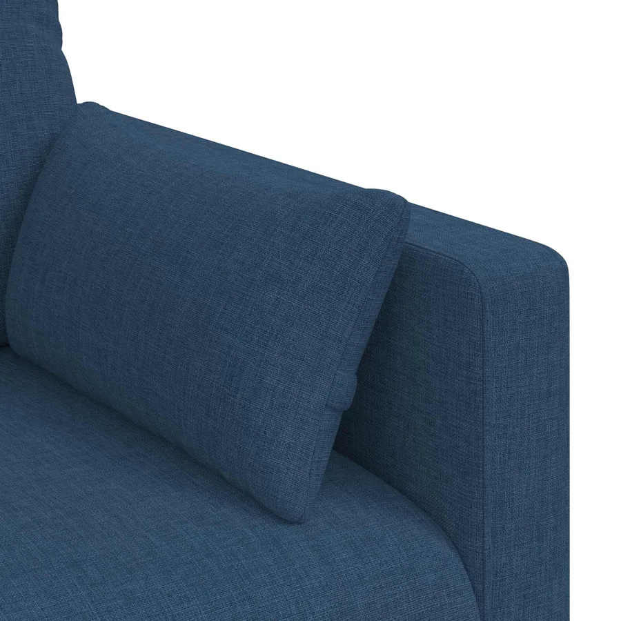Canapé Bleu 198 x 78 x 80 cm tissu - 7
