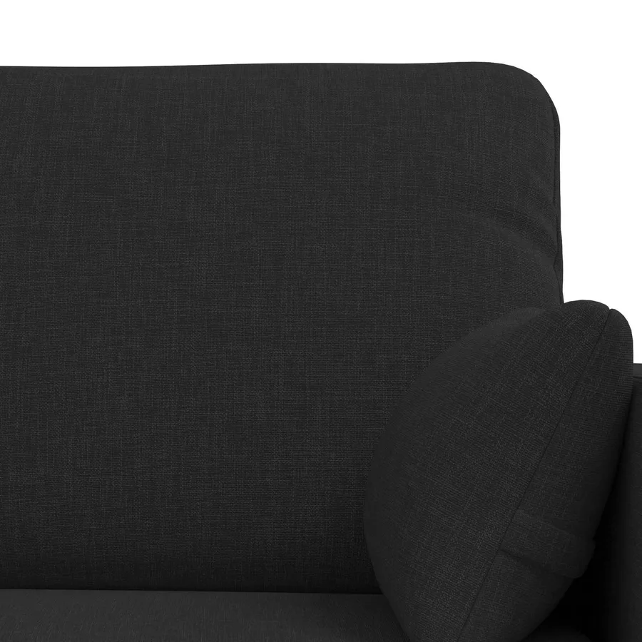 Ensemble de Canapés 2 pcs Noir 198 x 78 x 80 cm tissu - 6