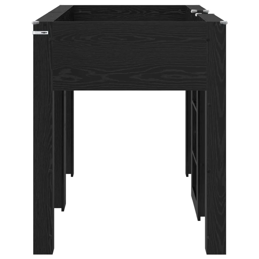 Lit Superposé pour Enfants avec stockage Chêne noir 75 x 190 cm - 6