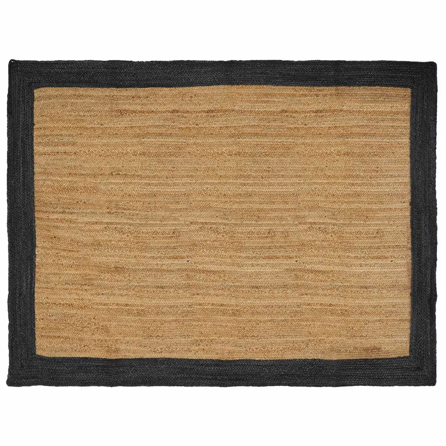 Tapis de surface Gris foncé 160 x 230 cm Jute