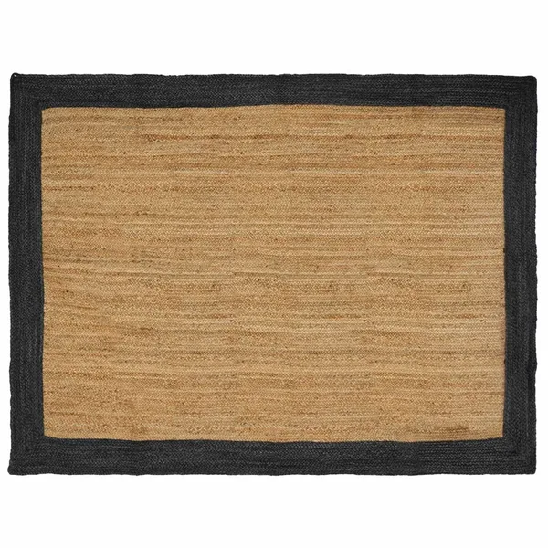 Tapis de surface Gris foncé 160 x 230 cm Jute