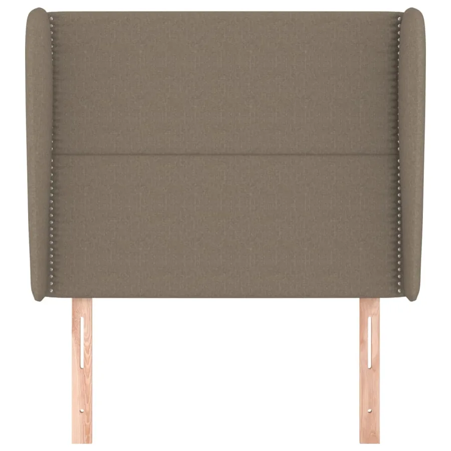 Tête de lit avec oreilles Taupe 103x23x118/128 cm Tissu - 3
