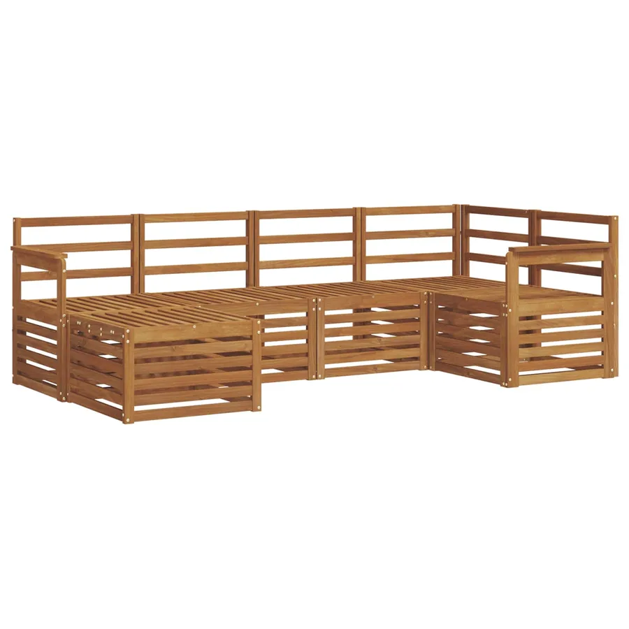 Ensemble de canapé d'angle 6 pcs Naturel - 2