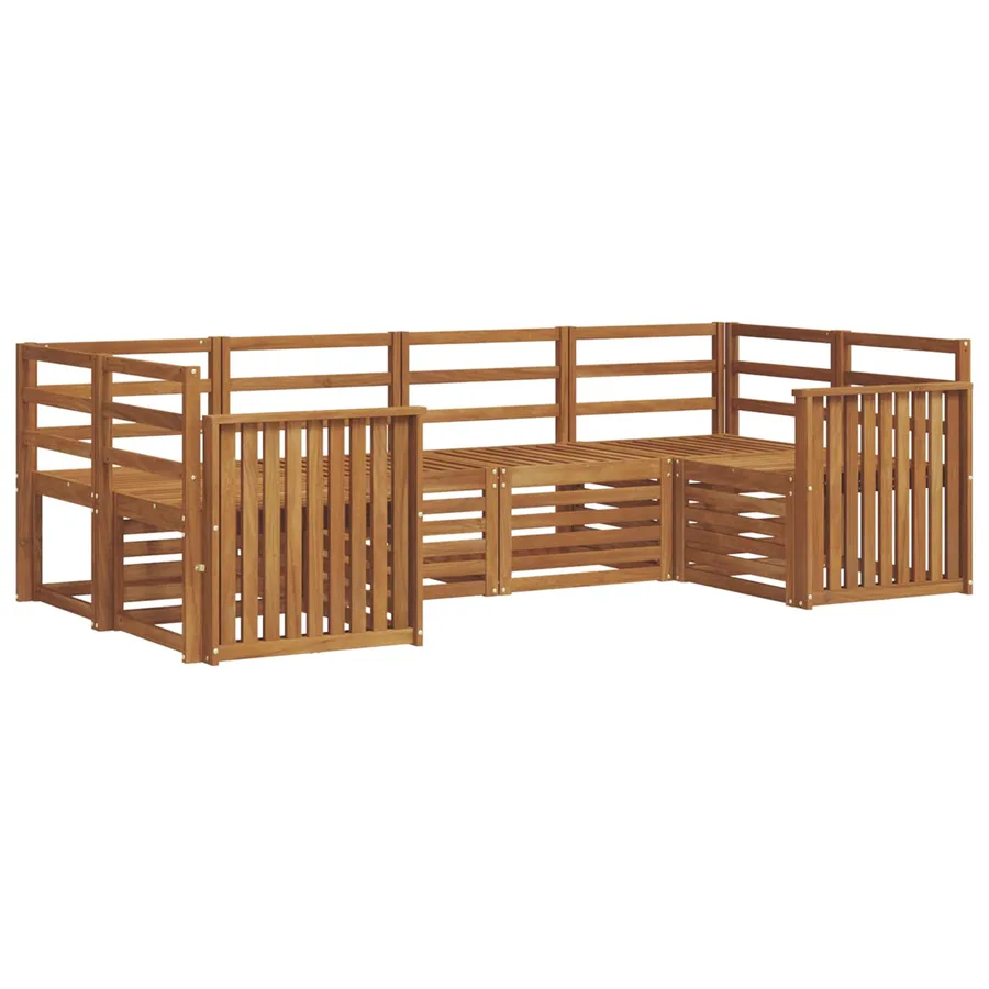 Ensemble de canapé d'angle 6 pcs Naturel - 2