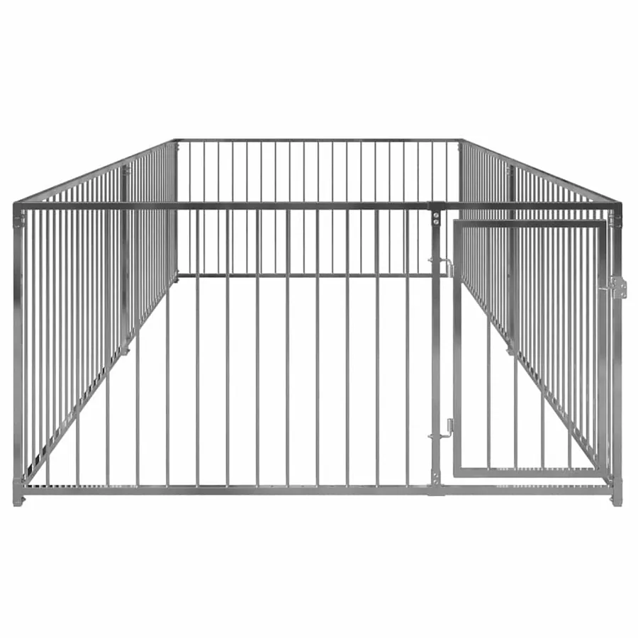 Chenil d'extérieur pour chiens 200 x 400 x 100 cm - 3