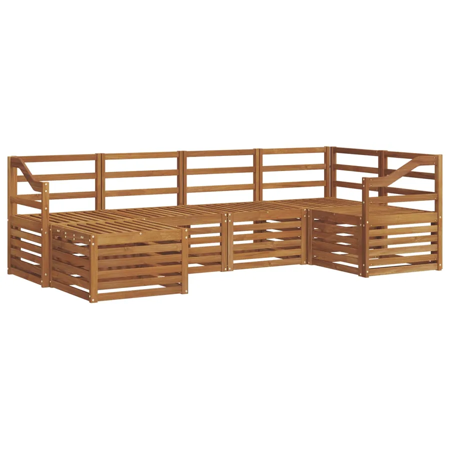Ensemble de canapé d'angle 6 pcs Naturel - 2