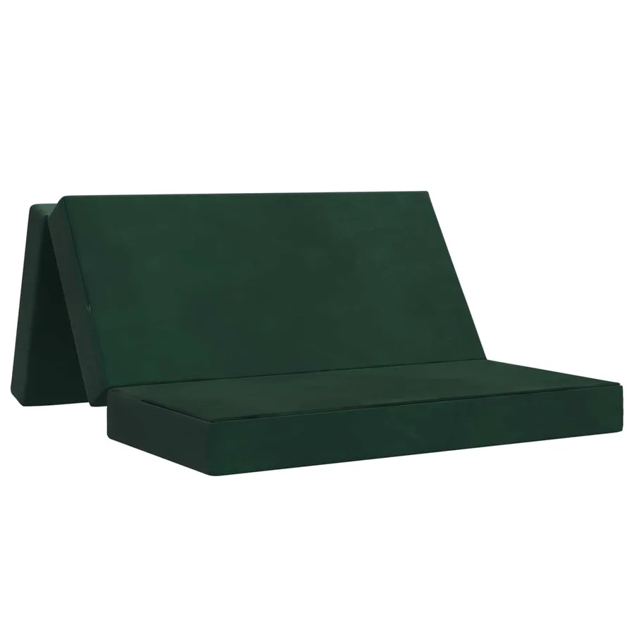 Canapé-lit pliable 140 x 67 x 45 cm Vert foncé - 2
