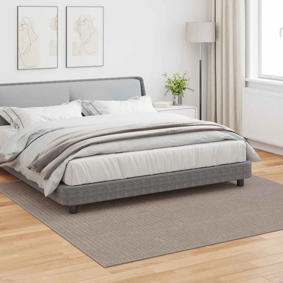 Tapis de surface LUGO Crème et Taupe 240 x 240 cm Polyester - 3