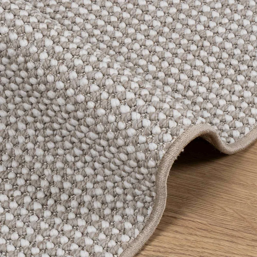 Tapis de surface LUGO Crème et Taupe 240 x 240 cm Polyester - 5