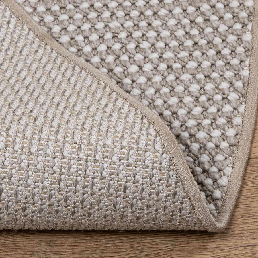 Tapis de surface Rond LUGO Taupe Ø 160 CM Polyester - 4
