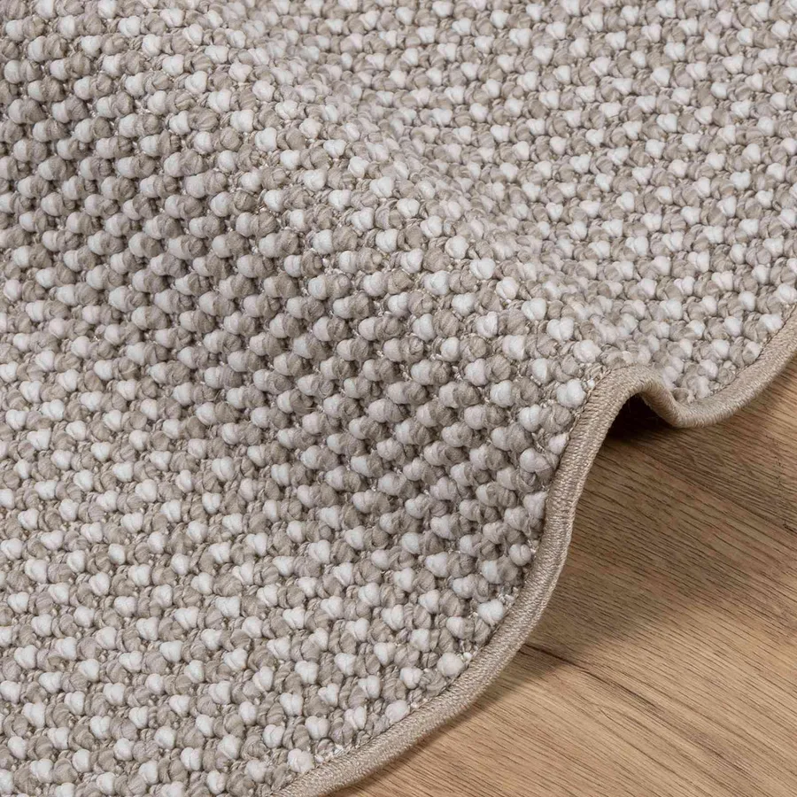Tapis de surface Rond LUGO Taupe Ø 160 CM Polyester - 5