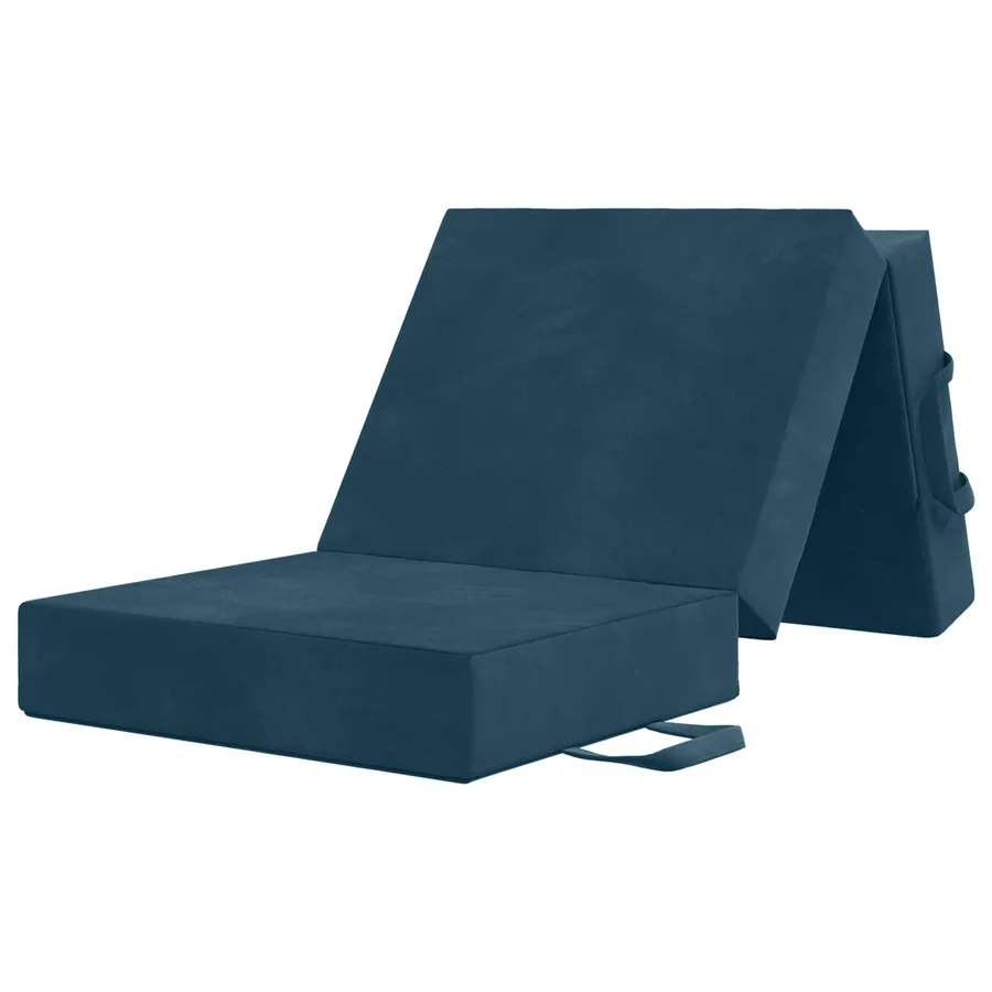 Canapé-lit pliable 75 x 67 x 45 cm Bleu - 3