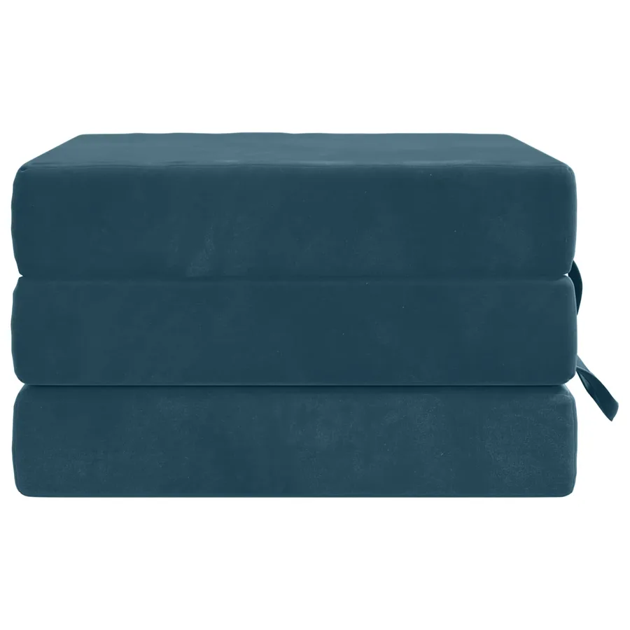 Canapé-lit pliable 75 x 67 x 45 cm Bleu - 4