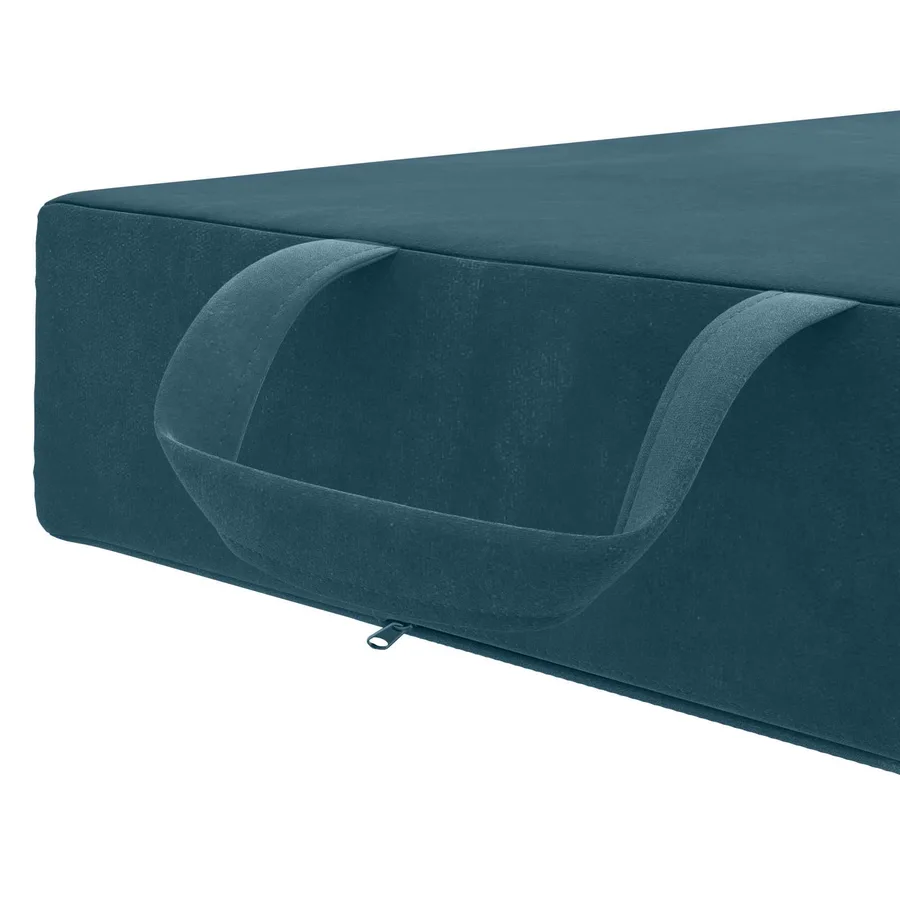 Canapé-lit pliable 75 x 67 x 45 cm Bleu - 7