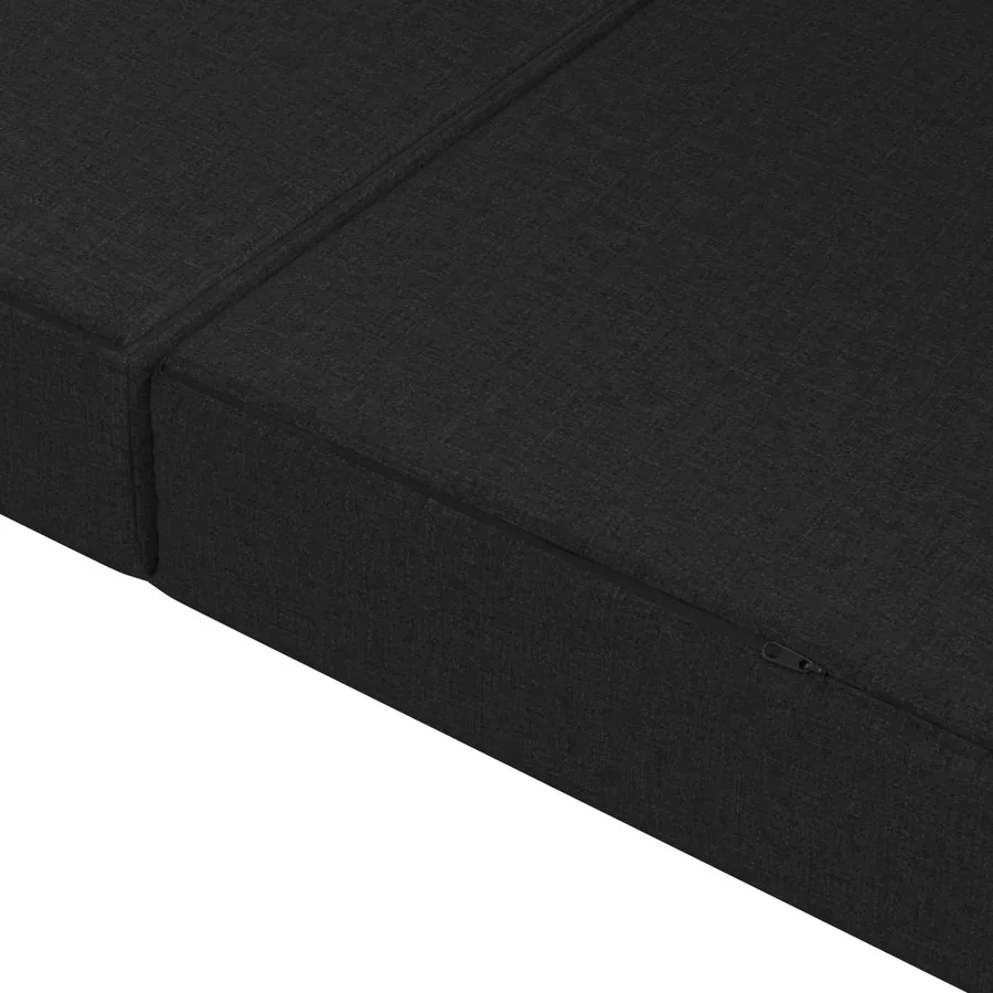 Canapé-lit pliable 100 x 67 x 45 cm Noir - 7