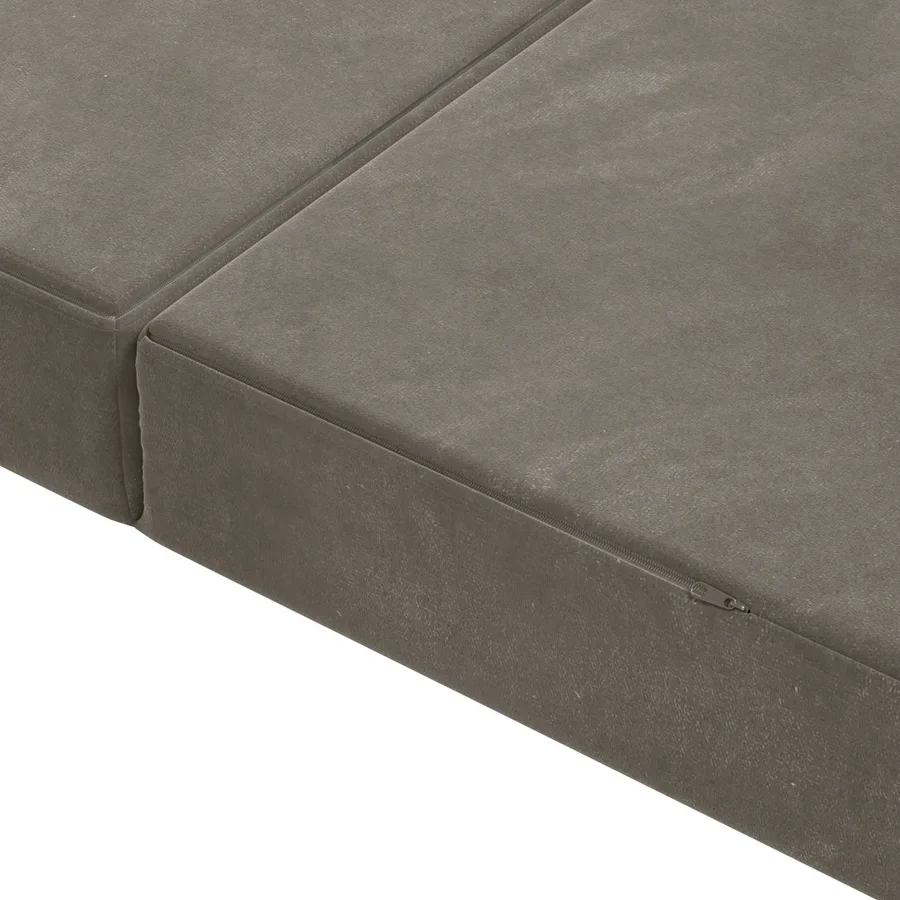 Canapé-lit pliable 80 x 67 x 45 cm Gris clair - 7