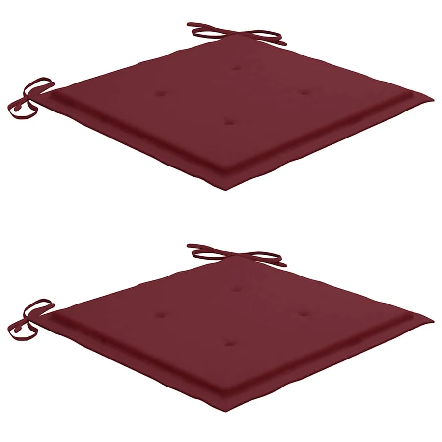 Ensemble à manger d'extérieur pliable avec coussin 3 pcs Teck - 7