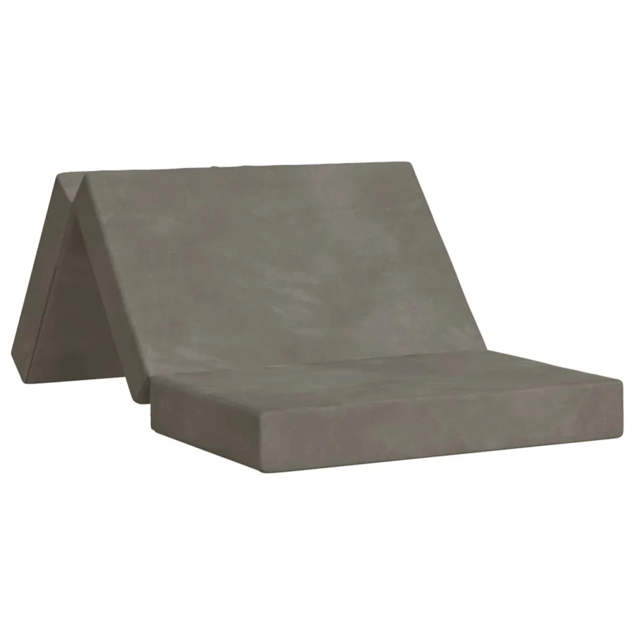 Canapé-lit pliable 100 x 67 x 45 cm Gris clair - 2