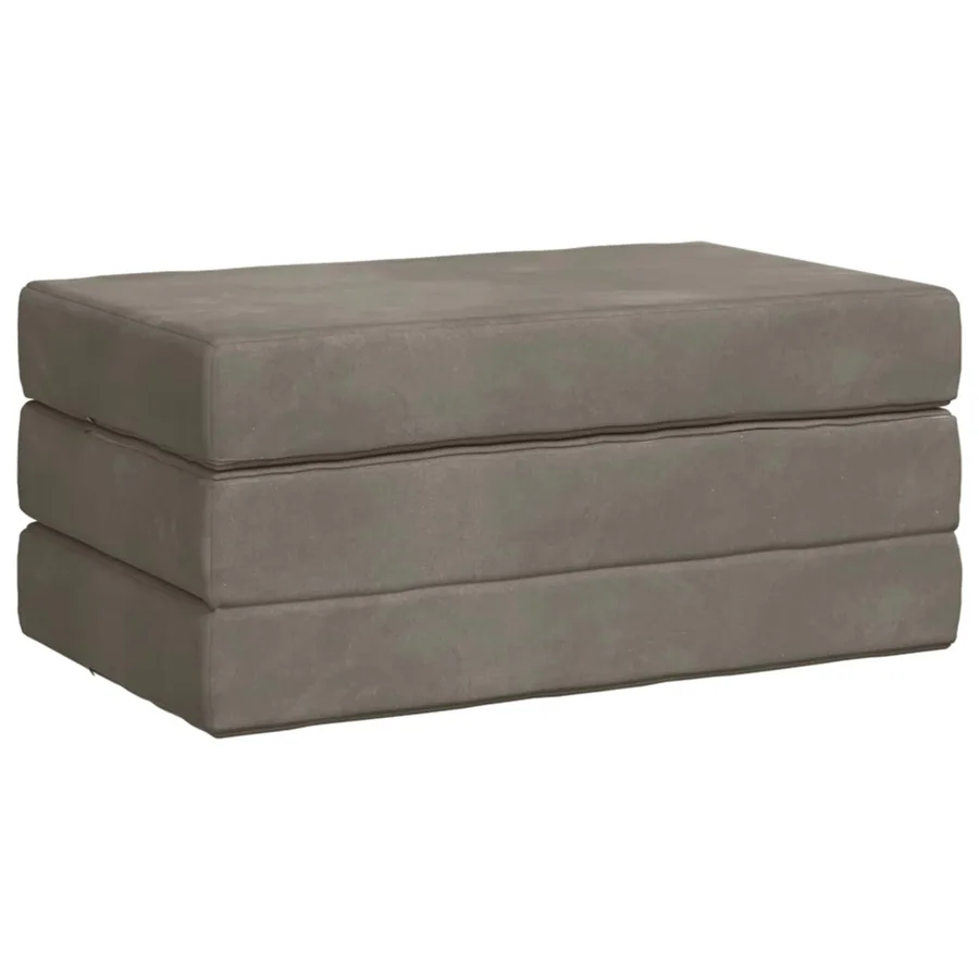 Canapé-lit pliable 100 x 67 x 45 cm Gris clair - 3