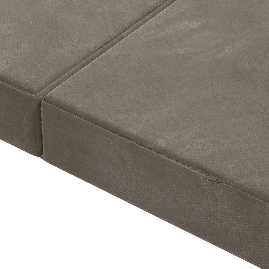 Canapé-lit pliable 100 x 67 x 45 cm Gris clair - 7