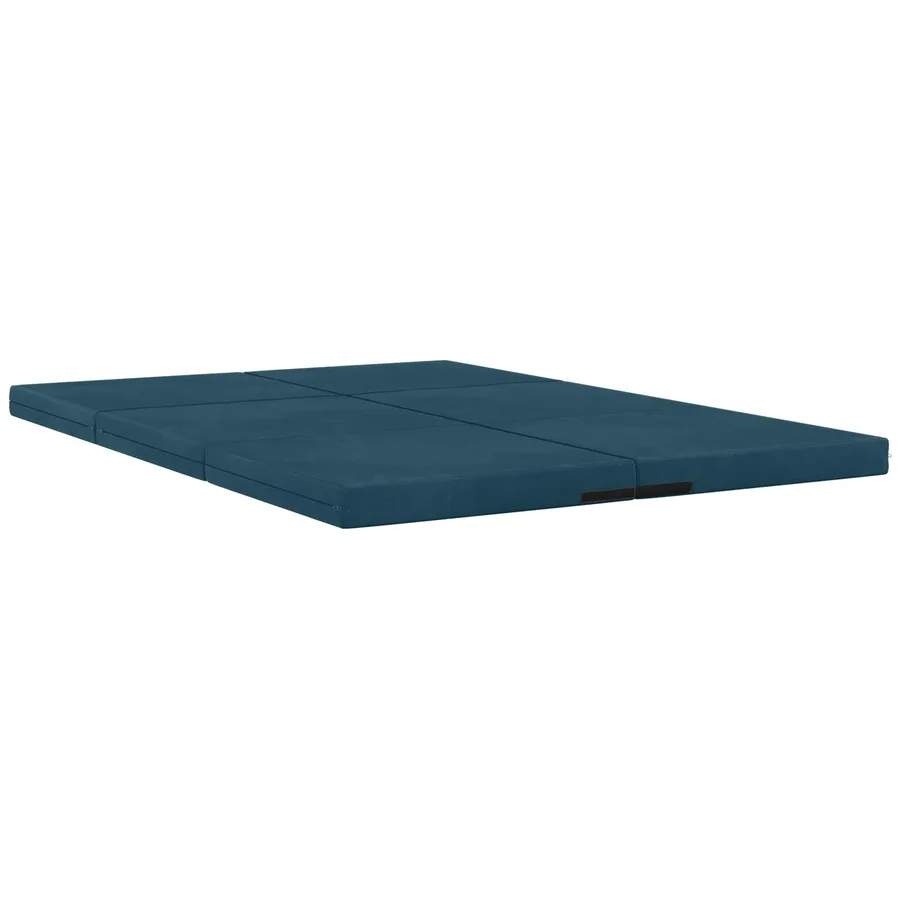 Canapé-lit pliable 140 x 67 x 45 cm Bleu - 3