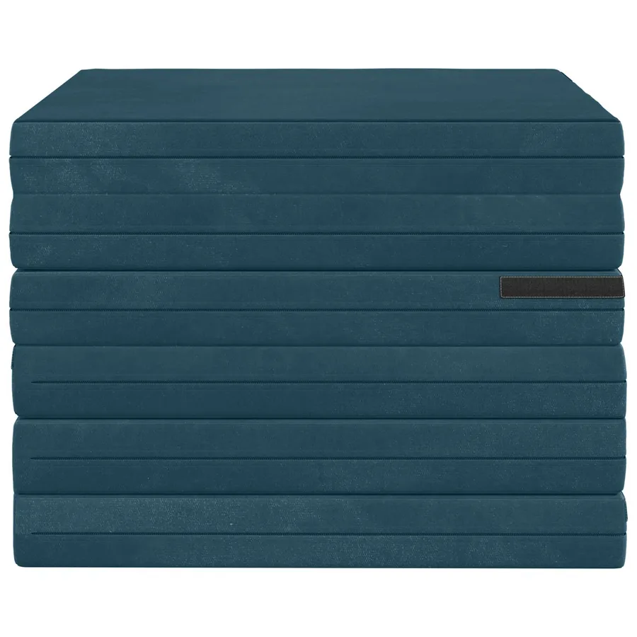 Canapé-lit pliable 140 x 67 x 45 cm Bleu - 5