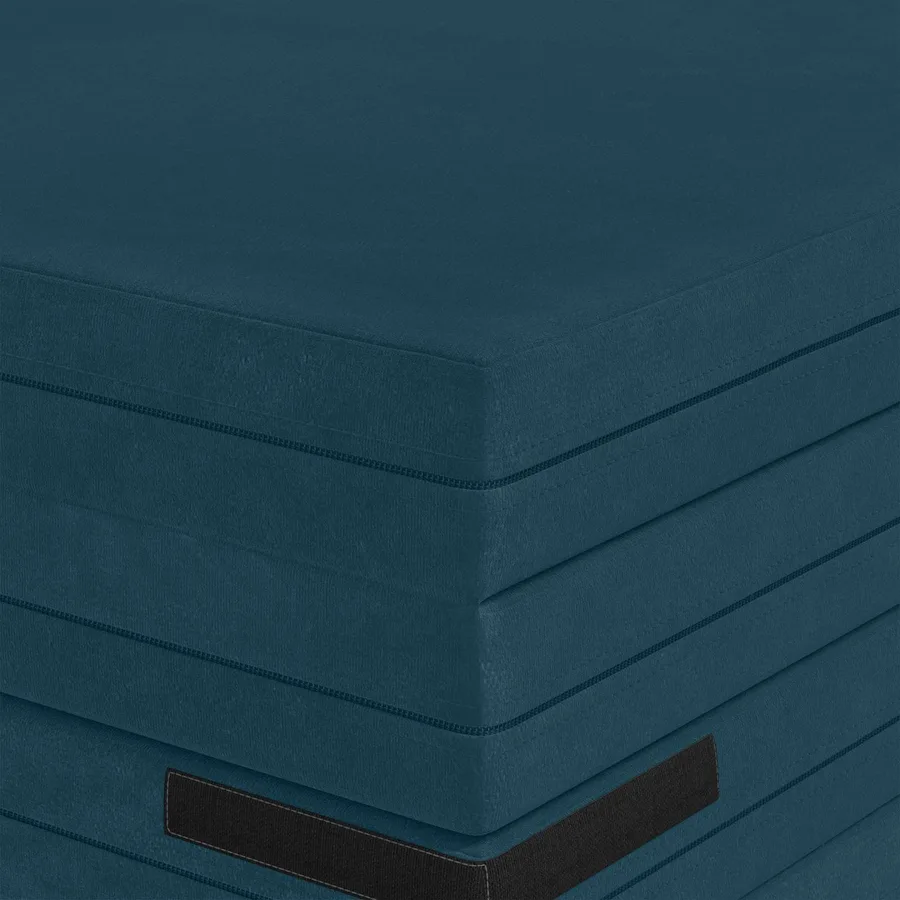 Canapé-lit pliable 140 x 67 x 45 cm Bleu - 7