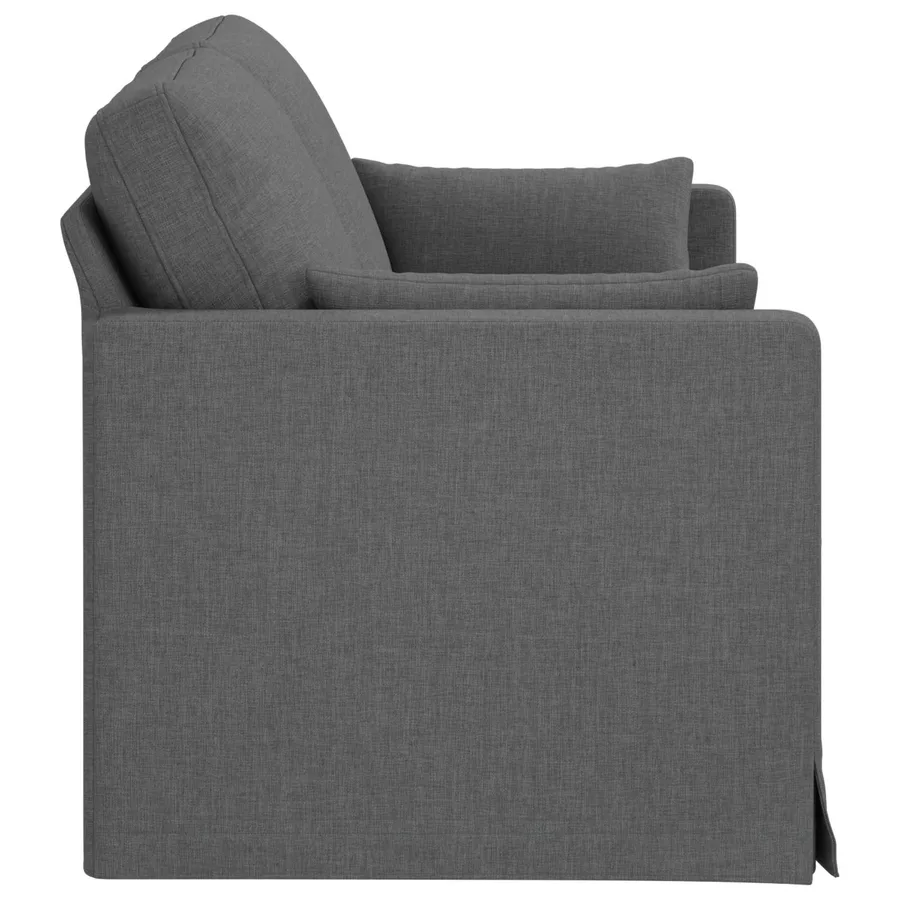 Canapé Gris foncé 158 x 78 x 80 cm tissu - 5