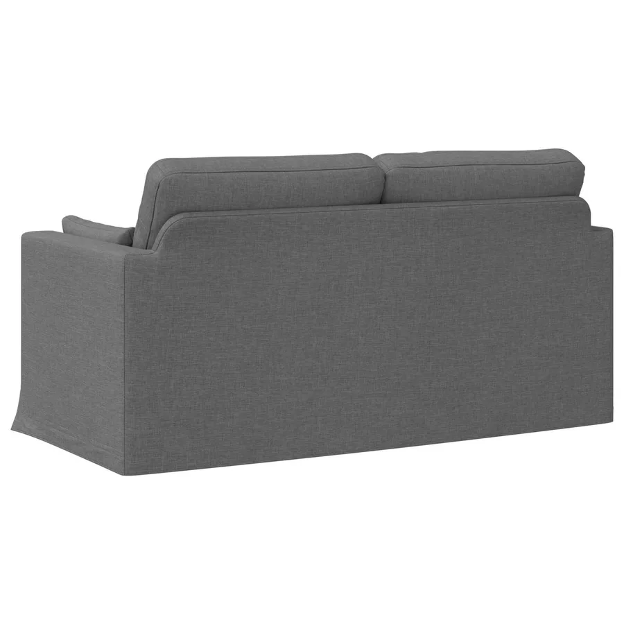 Canapé Gris foncé 158 x 78 x 80 cm tissu - 6
