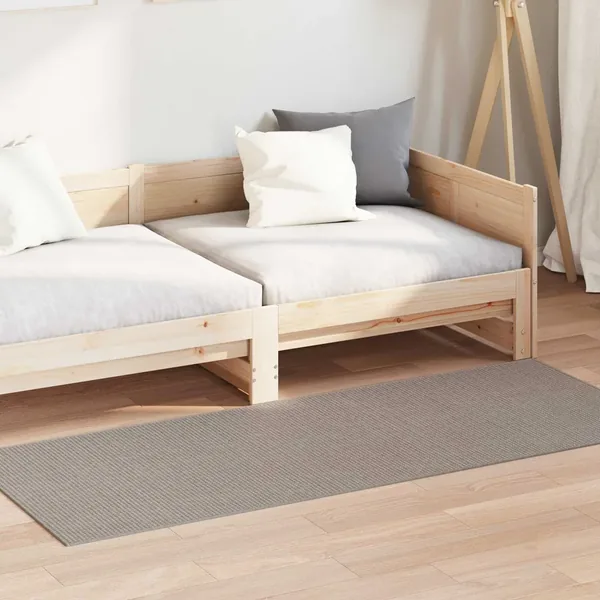 Tapis de surface LUGO Crème et Taupe 150 x 80 cm Polyester