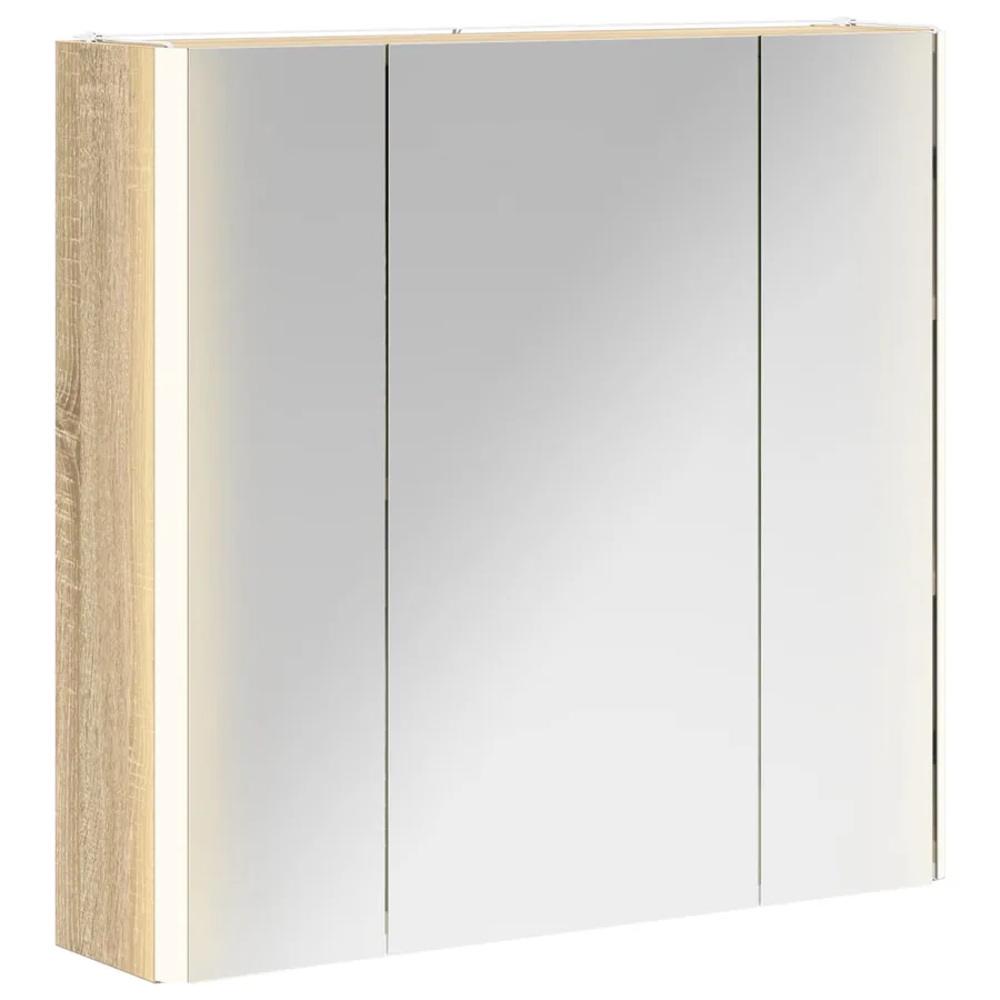 Armoire Miroir de Salle de Bain Chêne Sonoma - 2