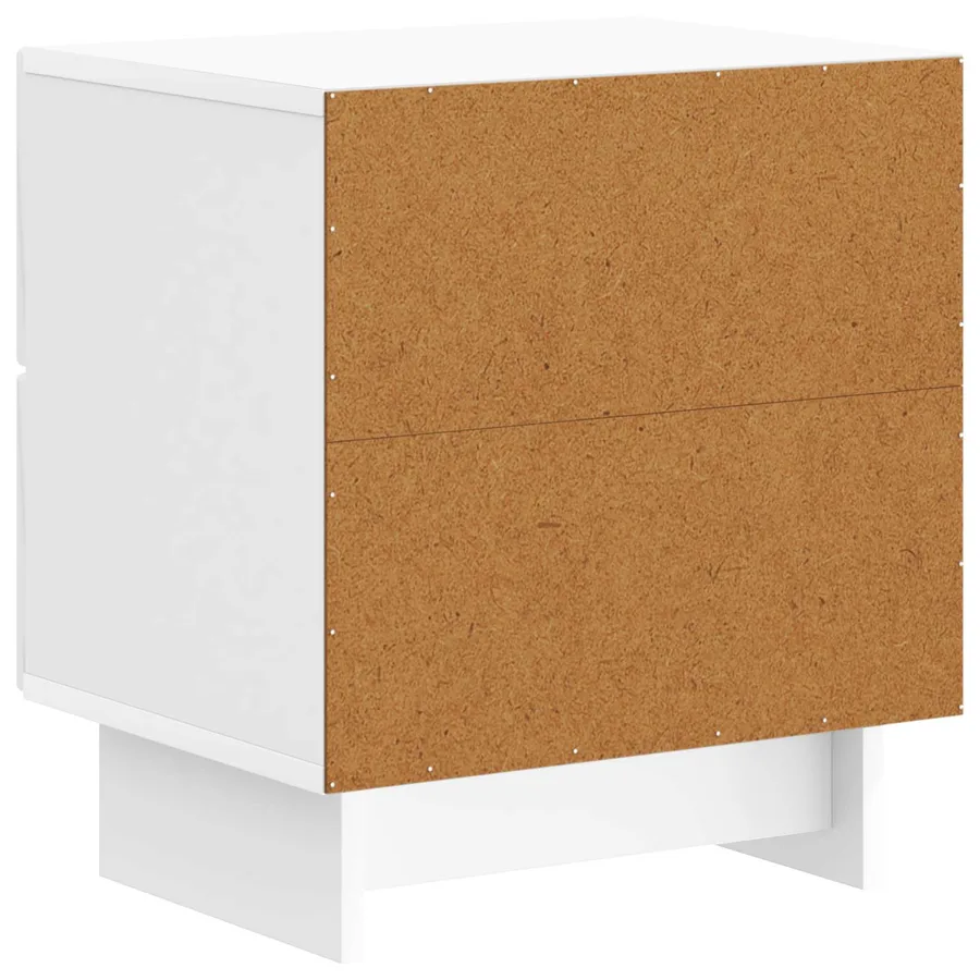 Cabinet de chevet Blanc brillant 43 x 34,5 x 47,5 cm - 7