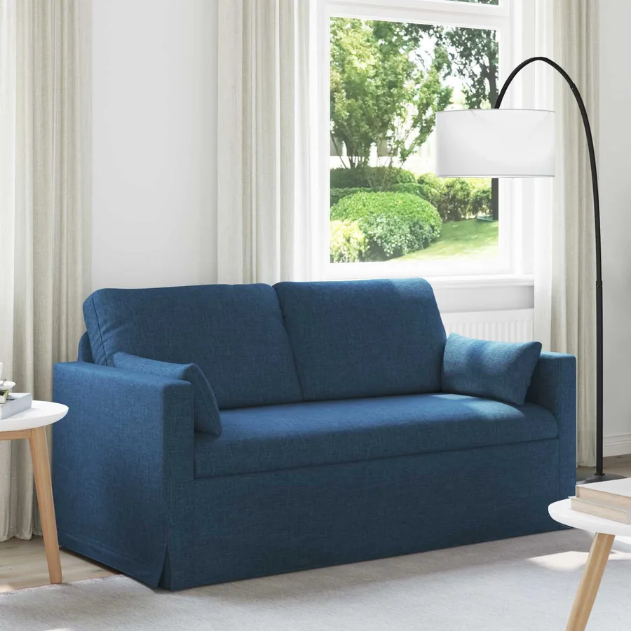 Canapé Bleu 158 x 78 x 80 cm tissu