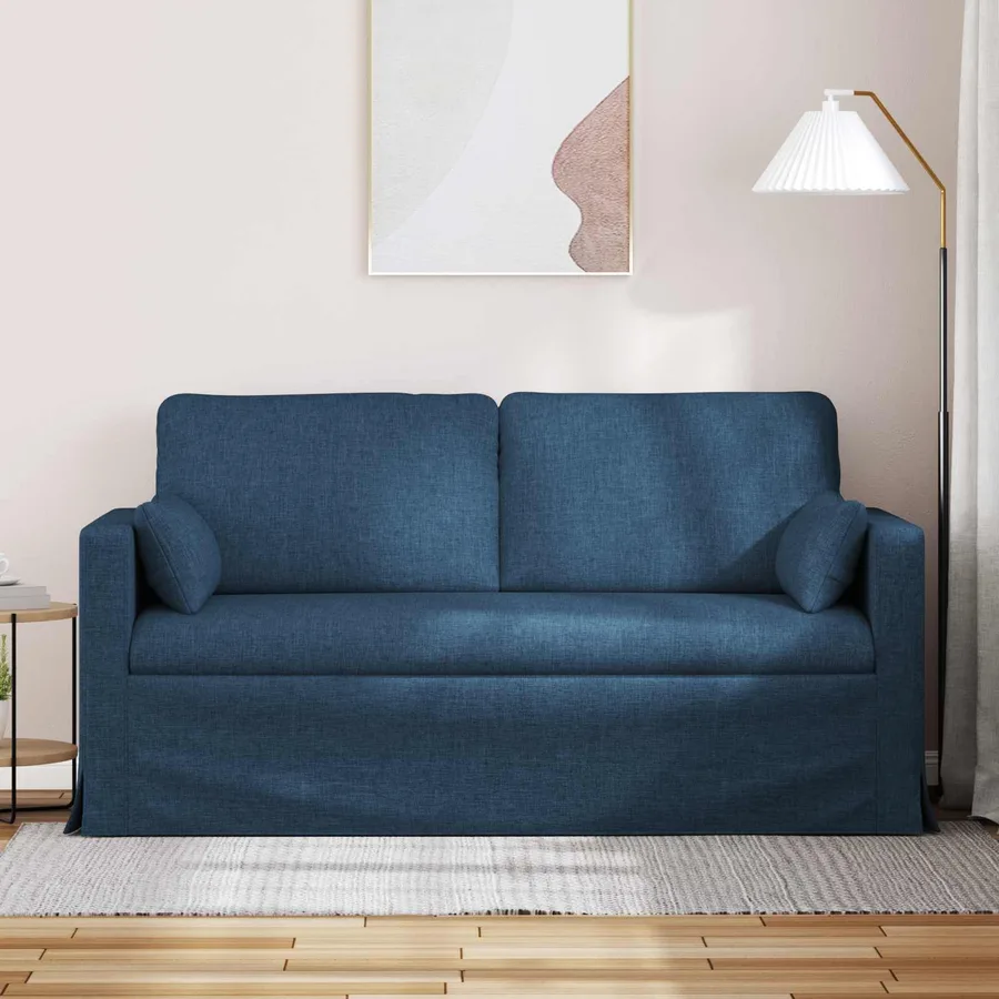 Canapé Bleu 158 x 78 x 80 cm tissu - 3