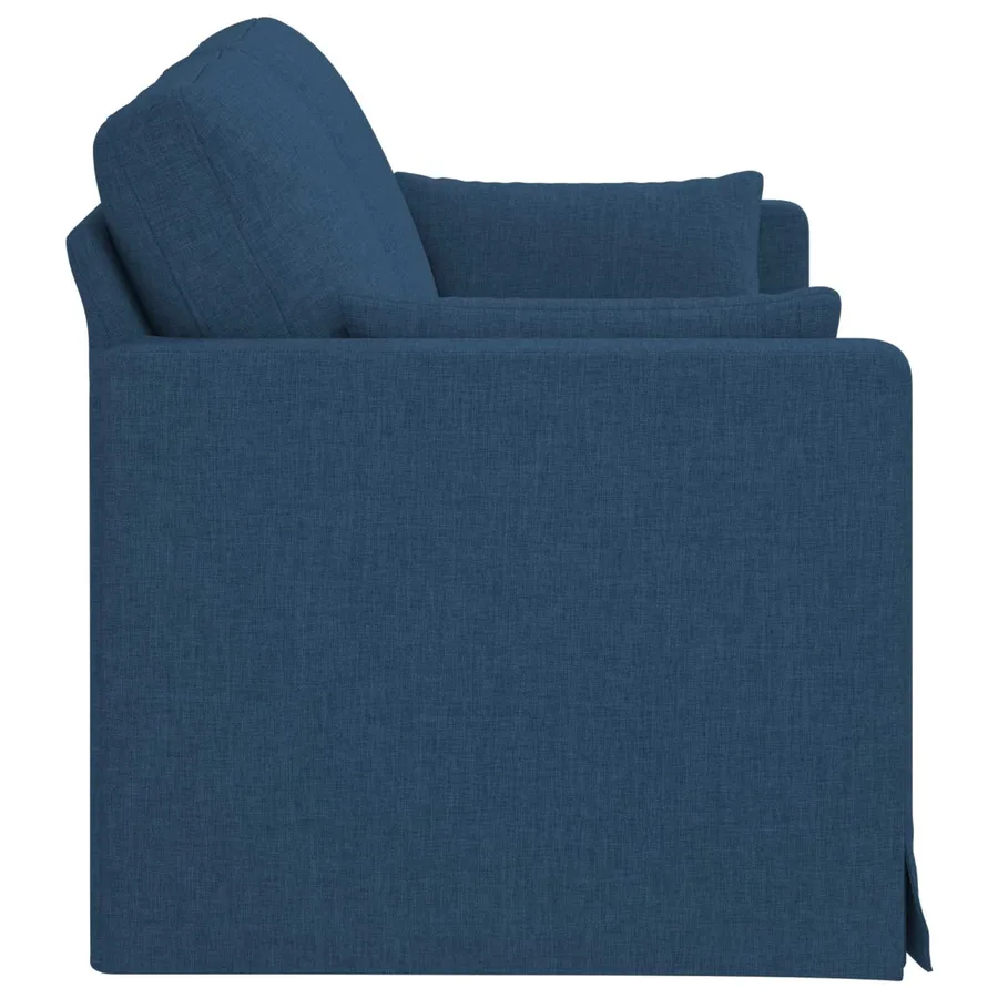 Canapé Bleu 158 x 78 x 80 cm tissu - 5